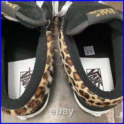 RARE VANS Sneakers HALF CAB 33DX Anaheim Leopard Zebra Size 10 STORE DISPLAY