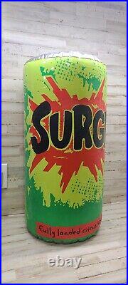 RARE VINTAGE 1990s SURGE ENERGY SODA CAN INFLATABLE PROMOTIONAL STORE DISPLAY