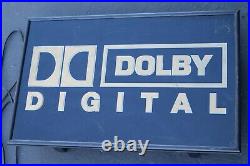RARE VINTAGE DOLBY DIGITAL THEATER AUDIO LOGO STORE DISPLAY SIGN LIGHT 14x22