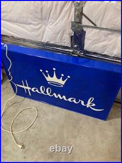 RARE! VINTAGE Fiber Optics Hallmark Light up Store display sign LARGE & UNIQUE