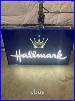 RARE! VINTAGE Fiber Optics Hallmark Light up Store display sign LARGE & UNIQUE