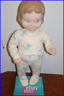RARE VINTAGE HANES Pak-Nit Pajamas STORE DISPLAY STYRA FOAM DOLL MANNEQUIN