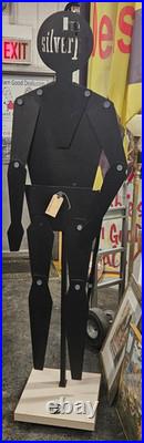 RARE VINTAGE Levis Silver Tab Jeans Store Display Mannequin Advertising LIFESIZE