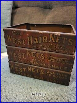 RARE VINTAGE West Beach Hairnet Countertop Advertising Display