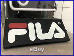 RARE VTG 1990s FILA Sneaker Shoe Neon store Counter Top Display sign 11 STREET