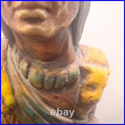 RARE VTG 50's Alfco Cigar Store Indian Chief 24 Inch Foam Display