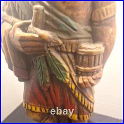 RARE VTG 50's Alfco Cigar Store Indian Chief 24 Inch Foam Display