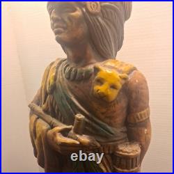 RARE VTG 50's Alfco Cigar Store Indian Chief 24 Inch Foam Display