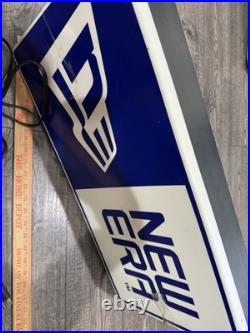 RARE VTG NEW ERA FITTED Hats Hanging Light Lamp Sign Foot Locker Store DISPLAY