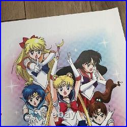 RARE Vans x Sailor Moon Collab Store Display Poster Print Main Cast 19 x 13.8