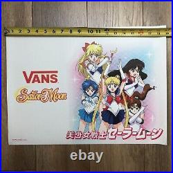 RARE Vans x Sailor Moon Collab Store Display Poster Print Main Cast 19 x 13.8