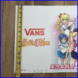 RARE Vans x Sailor Moon Collab Store Display Poster Print Main Cast 19 x 13.8