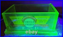 RARE Vaseline Adams Chiclet Gum Penny Glass General Store Counter Display Box