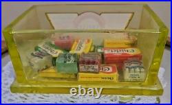 RARE Vaseline Adams Chiclet Gum Penny Glass General Store Counter Display Box