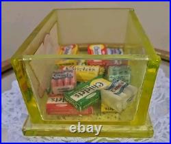 RARE Vaseline Adams Chiclet Gum Penny Glass General Store Counter Display Box
