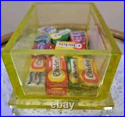 RARE Vaseline Adams Chiclet Gum Penny Glass General Store Counter Display Box