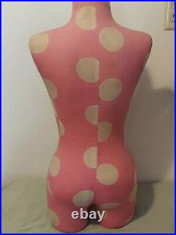 RARE Victoria's Secret PINK 28 Polka Dot Dress Form Store Display Mannequin