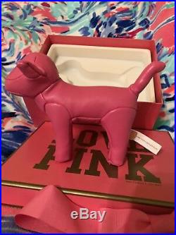 RARE Victoria's Secret Pink Billion Dollar Dog Display W CERTIFICATE BOX & bow