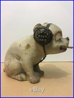 RARE Vintage 1920s BONZO FROST FONES RADIO Store Display mascot Crosley pup dog