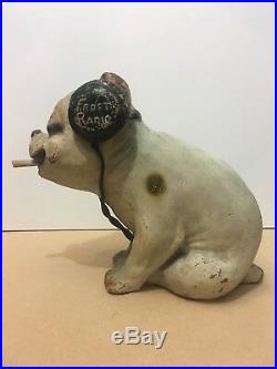 RARE Vintage 1920s BONZO FROST FONES RADIO Store Display mascot Crosley pup dog