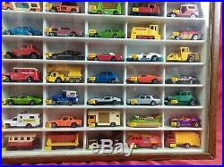 RARE! Vintage 1960's Lesney Matchbox Store Display Case With 81 NM+ Vehicles