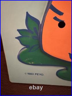 RARE! Vintage 1983 Peyo Smurfs Talking Toy Plastic 3D Store Display 12 x 21