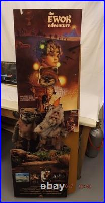 RARE Vintage 1990 Star Wars The Ewok Adventure Promotional Video Store Display RARE Vintage 1990 Star Wars The Ewok Adventure Promotional Video Store Display