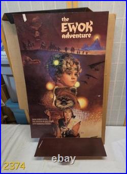 RARE Vintage 1990 Star Wars The Ewok Adventure Promotional Video Store Display