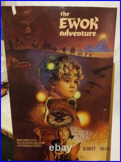 RARE Vintage 1990 Star Wars The Ewok Adventure Promotional Video Store Display