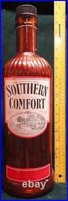 RARE Vintage 20 tall SOUTHERN COMFORT Liquor Store Display Glass Bottle Empty