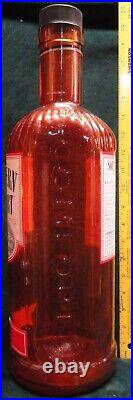 RARE Vintage 20 tall SOUTHERN COMFORT Liquor Store Display Glass Bottle Empty