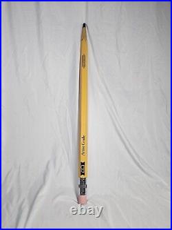 RARE Vintage 5 Foot Tall Giant Pop Art Wood #2 Pencil Store Display Advertising