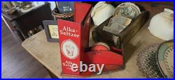 RARE Vintage ALKA-SELTZER Countertop STORE DISPLAY withTAPE DISPENSER