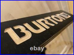RARE! Vintage BURTON snowboard DEALER display stand wood wooden sign collector