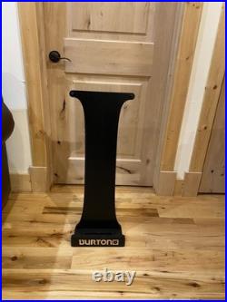 RARE! Vintage BURTON snowboard DEALER display stand wood wooden sign collector