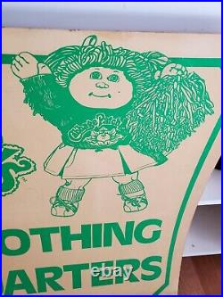 RARE Vintage CABBAGE PATCH KIDS Store Display Double Sided Sign Headquarters