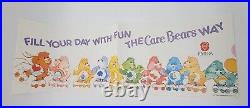 RARE Vintage Care Bears Store Display Kit Hanging Signs Posters 1987 Unused