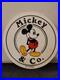 RARE Vintage ClothingDisney Store Display Sign Mickey & Co. MICKEY MOUSE Round