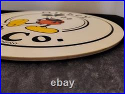 RARE Vintage ClothingDisney Store Display Sign Mickey & Co. MICKEY MOUSE Round