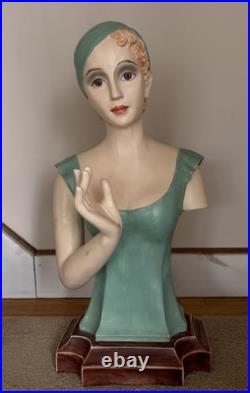 RARE Vintage Department Store Display Mannequin Plaster Chalkware