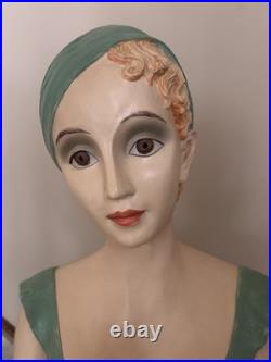 RARE Vintage Department Store Display Mannequin Plaster Chalkware