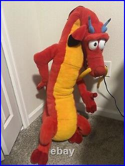 RARE Vintage Disney Store Display Life Size Mushu Plush Dragon 50 Douglas Mulan