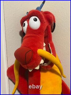 RARE Vintage Disney Store Display Life Size Mushu Plush Dragon 50 Douglas Mulan