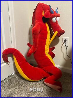 RARE Vintage Disney Store Display Life Size Mushu Plush Dragon 50 Douglas Mulan