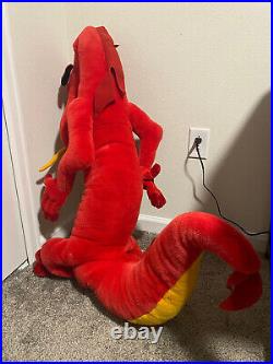 RARE Vintage Disney Store Display Life Size Mushu Plush Dragon 50 Douglas Mulan