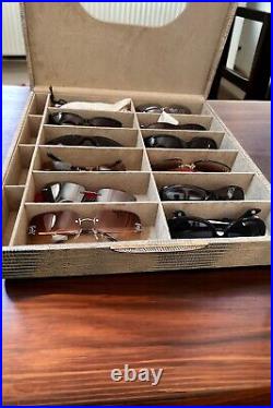 RARE Vintage Judith Leiber Snakeskin Sunglasses Store Display Case