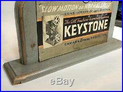 RARE Vintage Keystone Camera Advertising Store Display Countertop Kodak Agfa