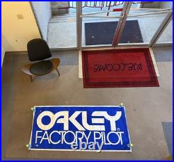 RARE Vintage Oakley Factory Pilot Banner Store Display BMX skateboard ski snow
