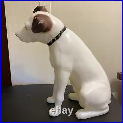 RARE Vintage RCA Victor Nipper Dog 18 Inches Tall Hard Plastic Store Display