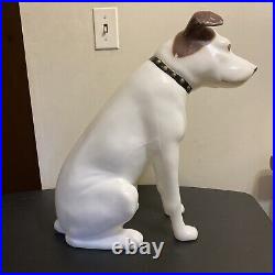 RARE Vintage RCA Victor Nipper Dog 18 Inches Tall Hard Plastic Store Display